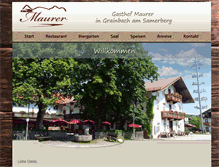 Tablet Screenshot of maurer-samerberg.de